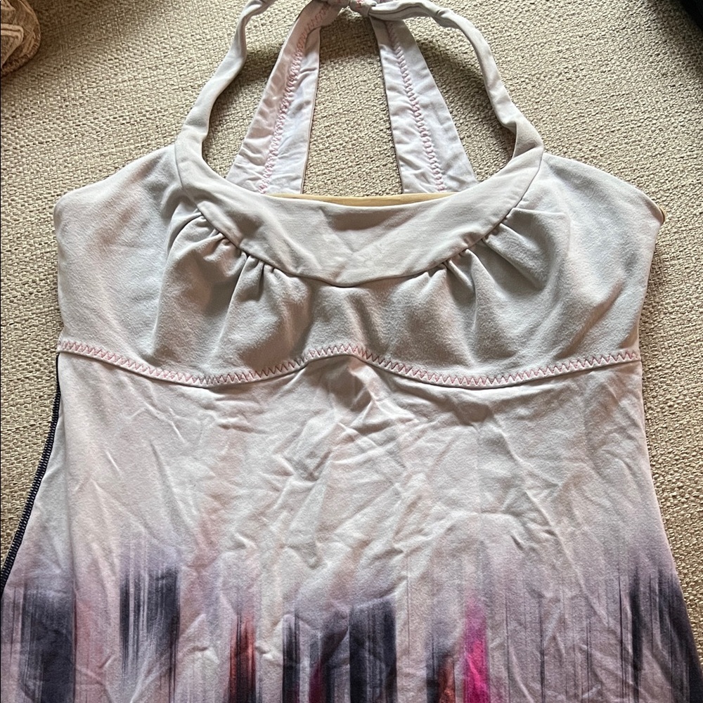 Lululemon Gray and Pink Tank Top women’s size 6